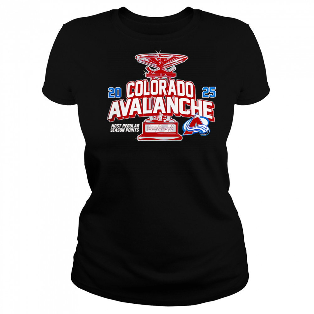 NHL 2025 Presidents Shirt Colorado Avalanche 2025 Presidents Trophy Winner shirt Women's T-shirt