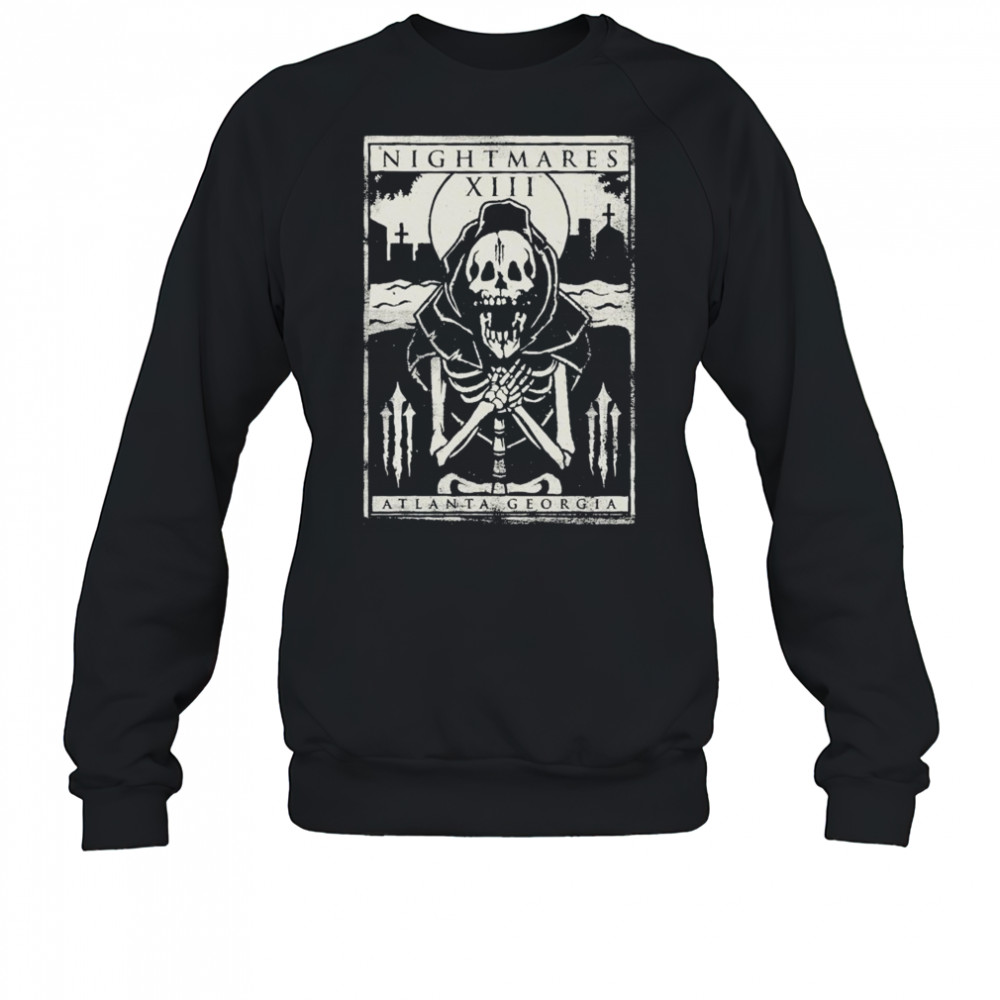 Nightmares Atlanta Georgia Skeleton T-shirt Sweatshirt