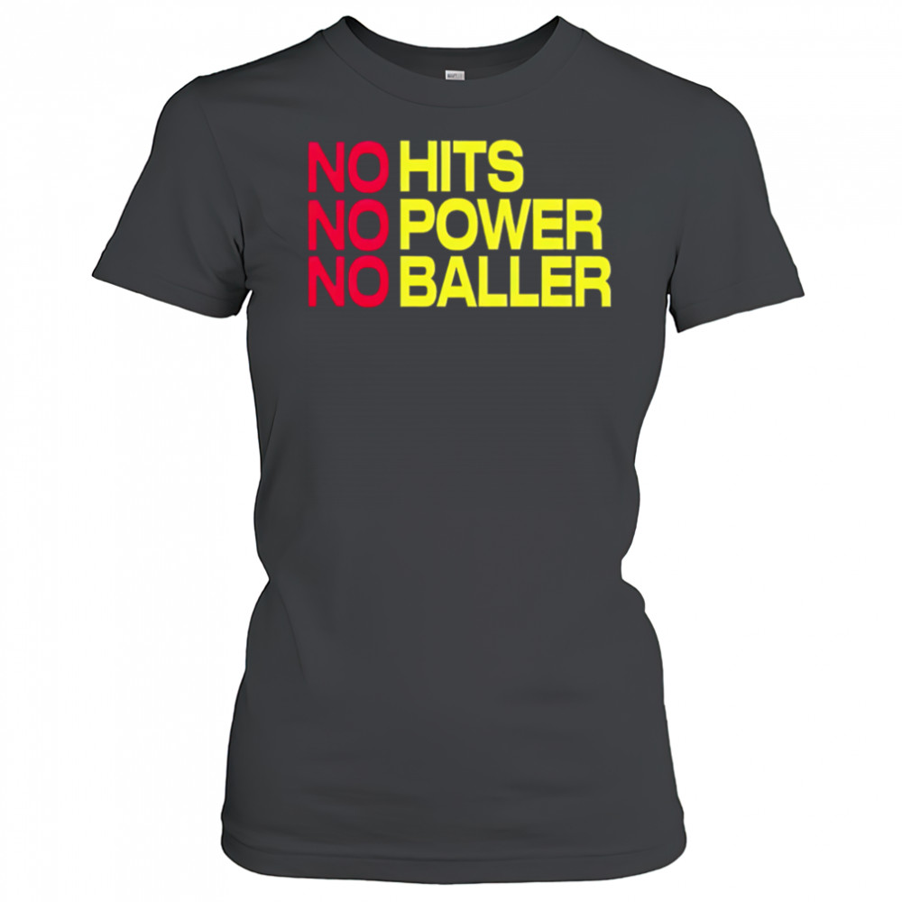 No Hits No Power No Baller shirt Women's T-shirt