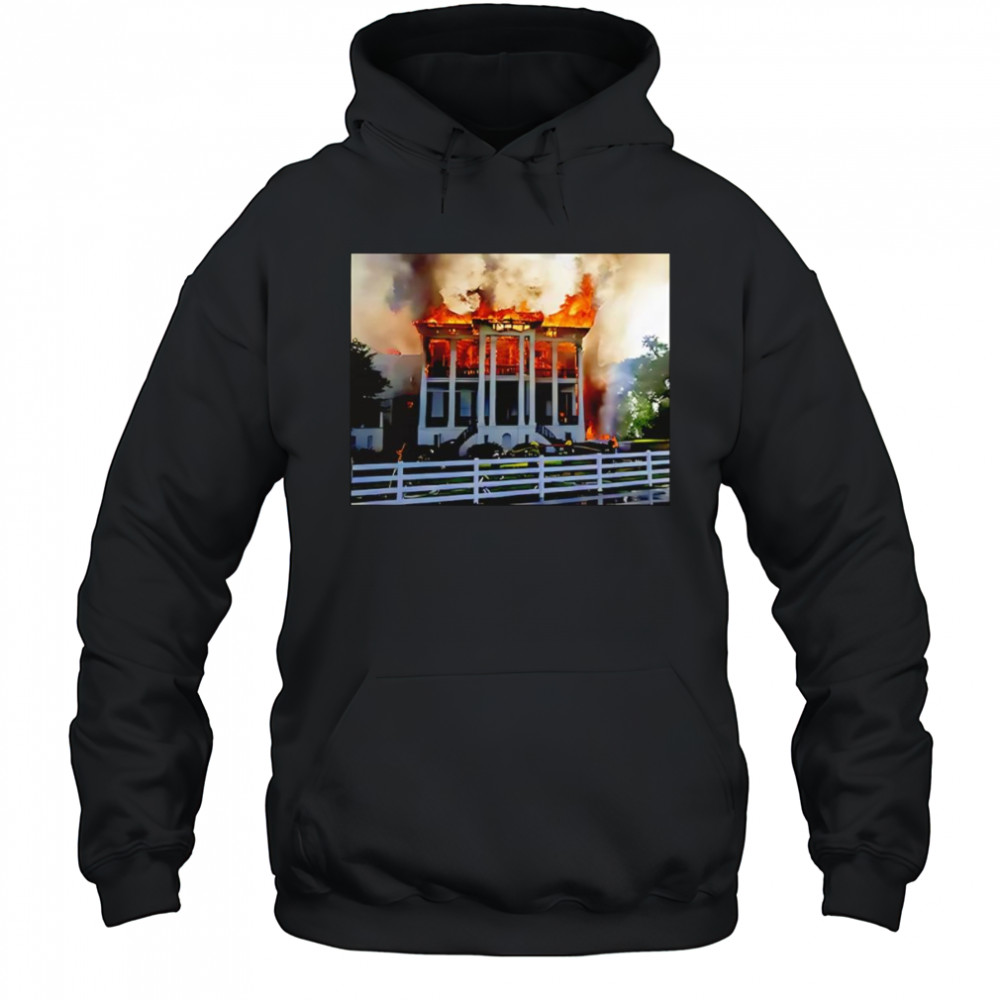 Nottoway Plantation Fire shirt Hoodie