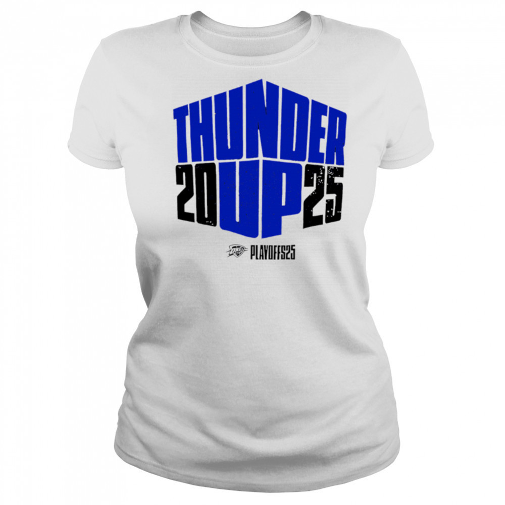 OKC Thunder Up 2025 playoff vintage classic shirt Women's T-shirt