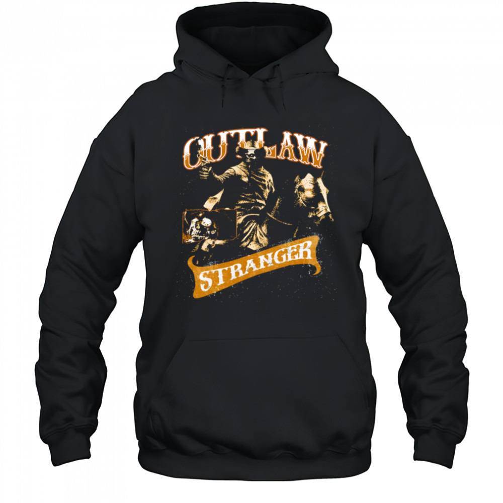 Outlaw Stranger Skeleton horse retro shirt Hoodie