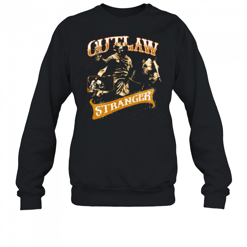 Outlaw Stranger Skeleton horse retro shirt Sweatshirt