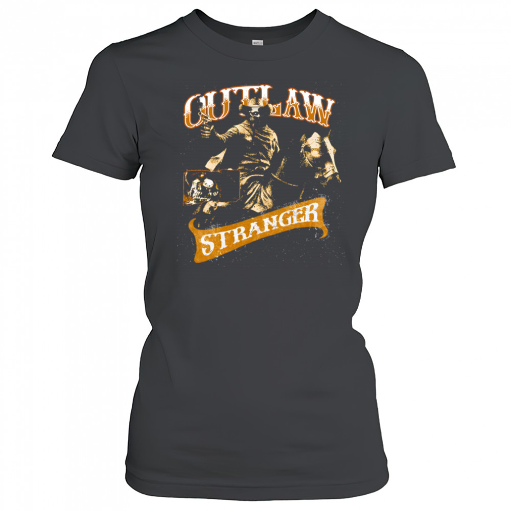 Outlaw Stranger Skeleton horse retro shirt Women's T-shirt