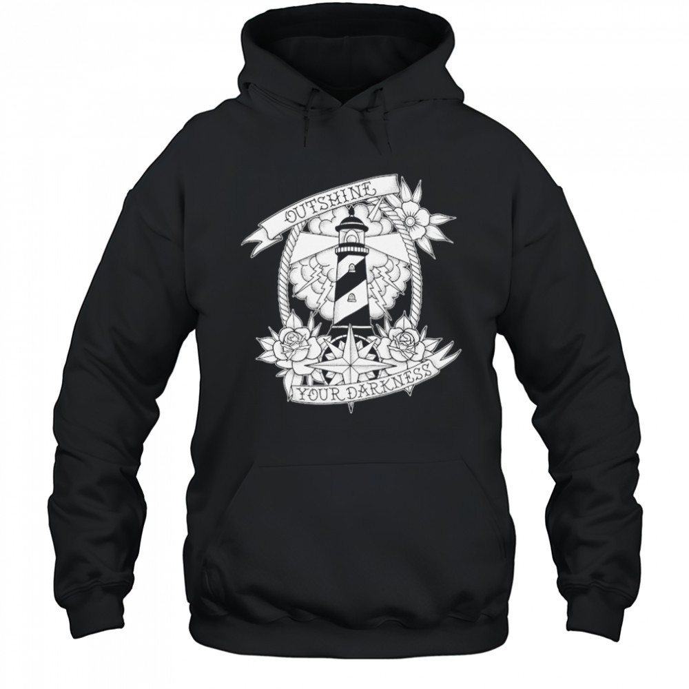 Outshine Your Darkness Rose T-shirt Hoodie