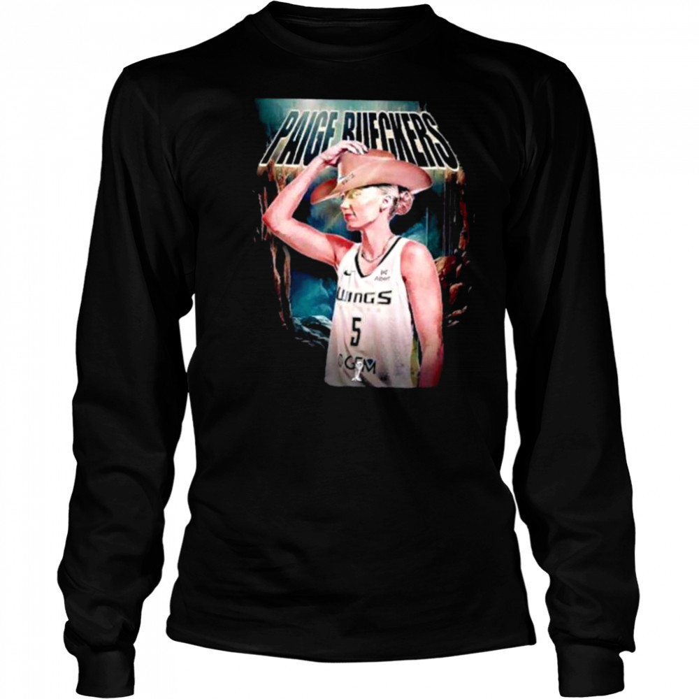 Paige Bueckers Dallas Wings WNBA cowboy hat shirt Long Sleeved