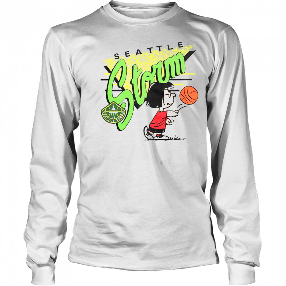 Peanuts Marcie x Seattle Storm T-Shirt Long Sleeved
