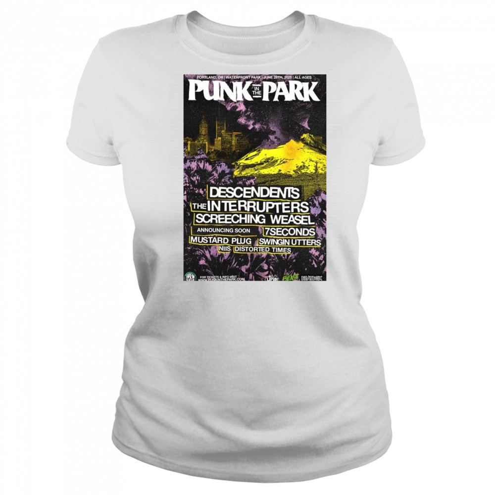 Punk In The Park Descendents The Interrupters Screeching Weasel June 28 2025 t-shirt Women's T-shirt