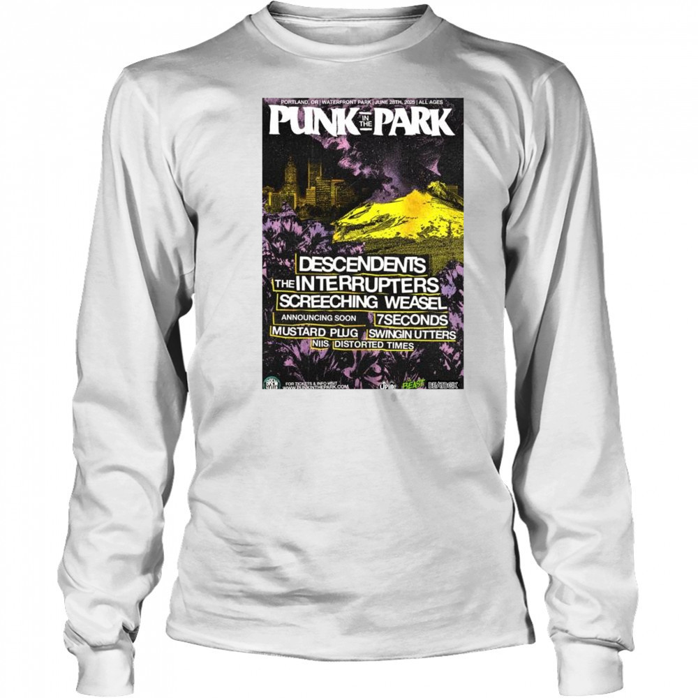 Punk In The Park Descendents The Interrupters Screeching Weasel June 28 2025 t-shirt Long Sleeved