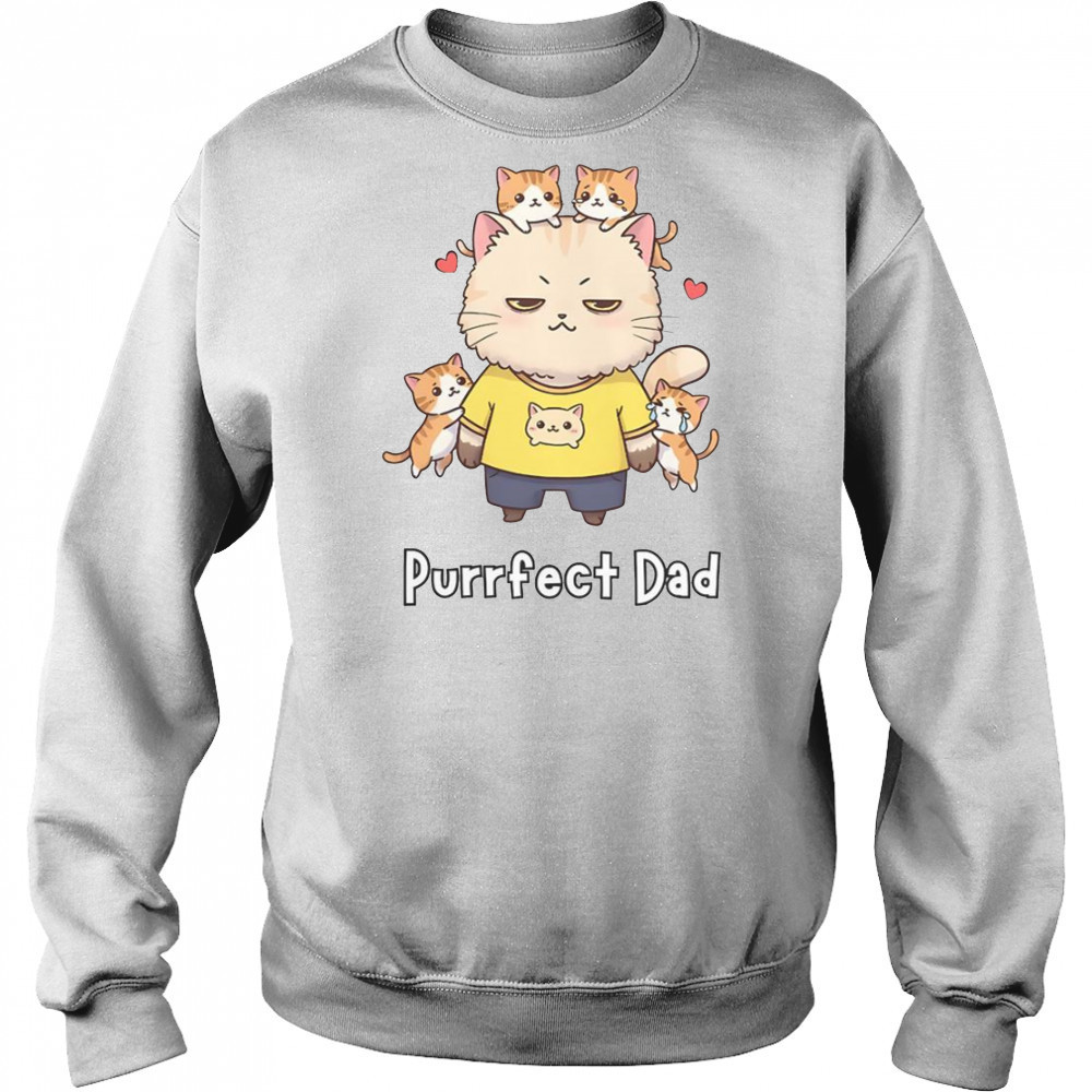 Purrfect Dad Cat Family Father’s Day T-Shirt Hoodie