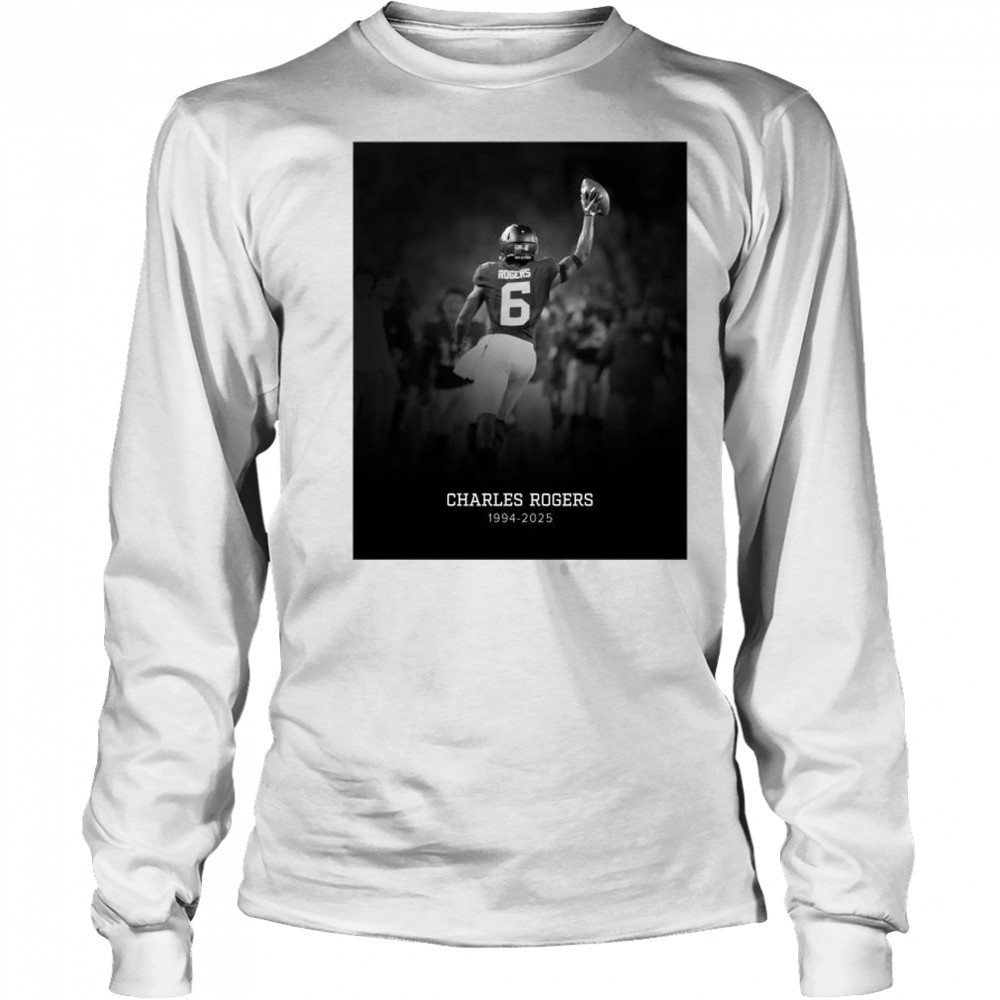 Rest In Peace former Gopher Charles Rogers 1994-2025 Minnesota Golden Gophers t-shirt Long Sleeved