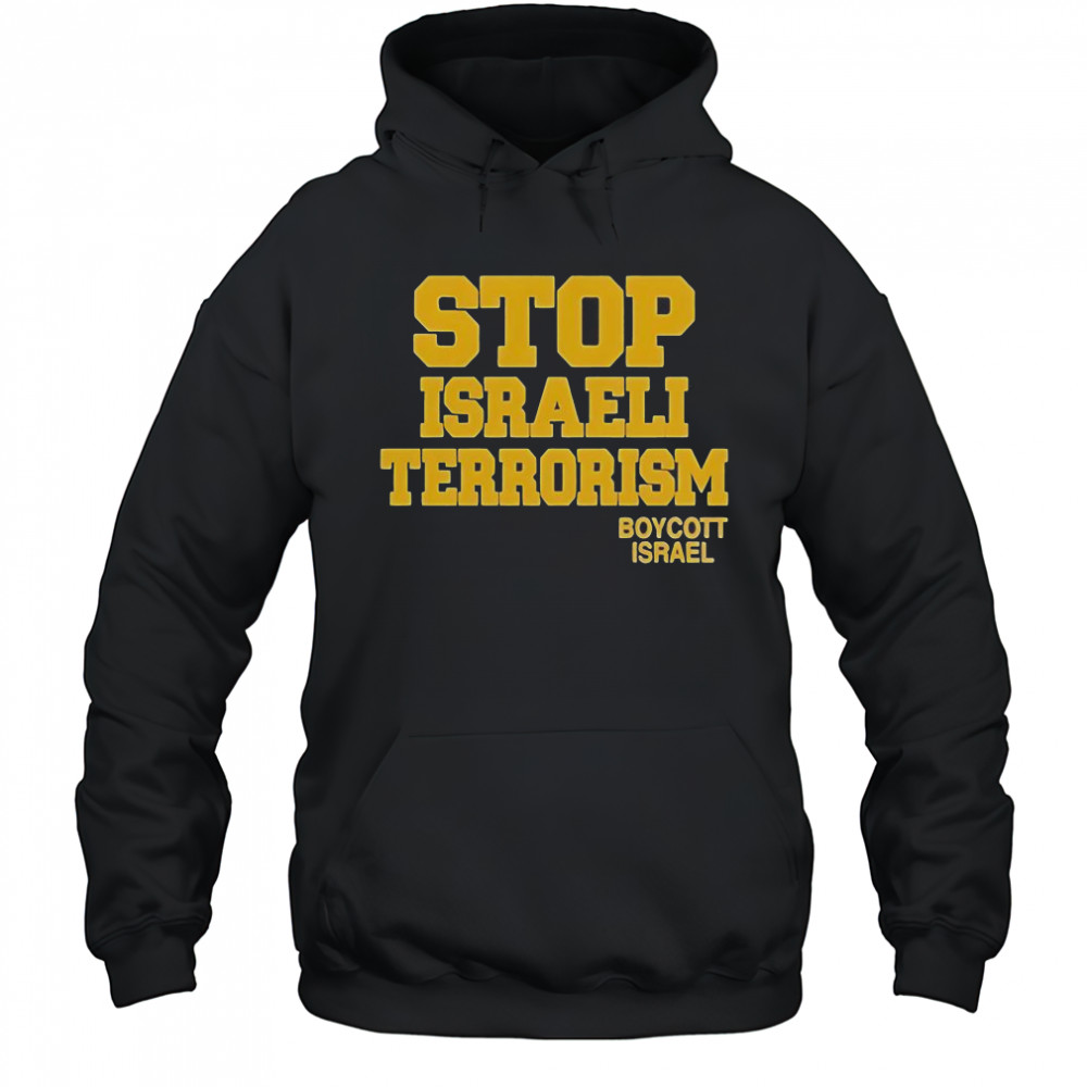 Robert Martin Stop Israeli Terrorism Boycott Israel T-Shirt Hoodie