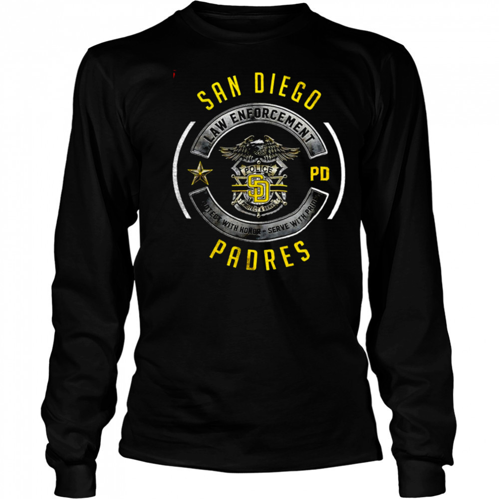 San Diego Padres Law Enforcement 2025 shirt Long Sleeved
