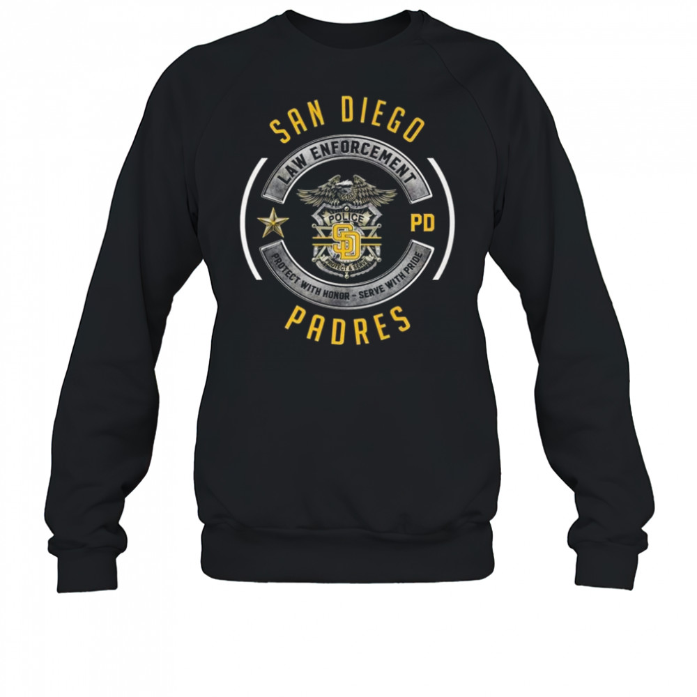 San Diego Padres Law Enforcement 2025 Shirt Sweatshirt