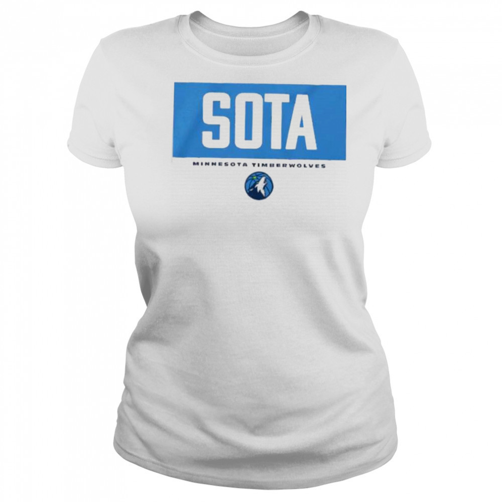 Sota NBA basketball Minnesota Timberwolves crossbar shirt Women's T-shirt