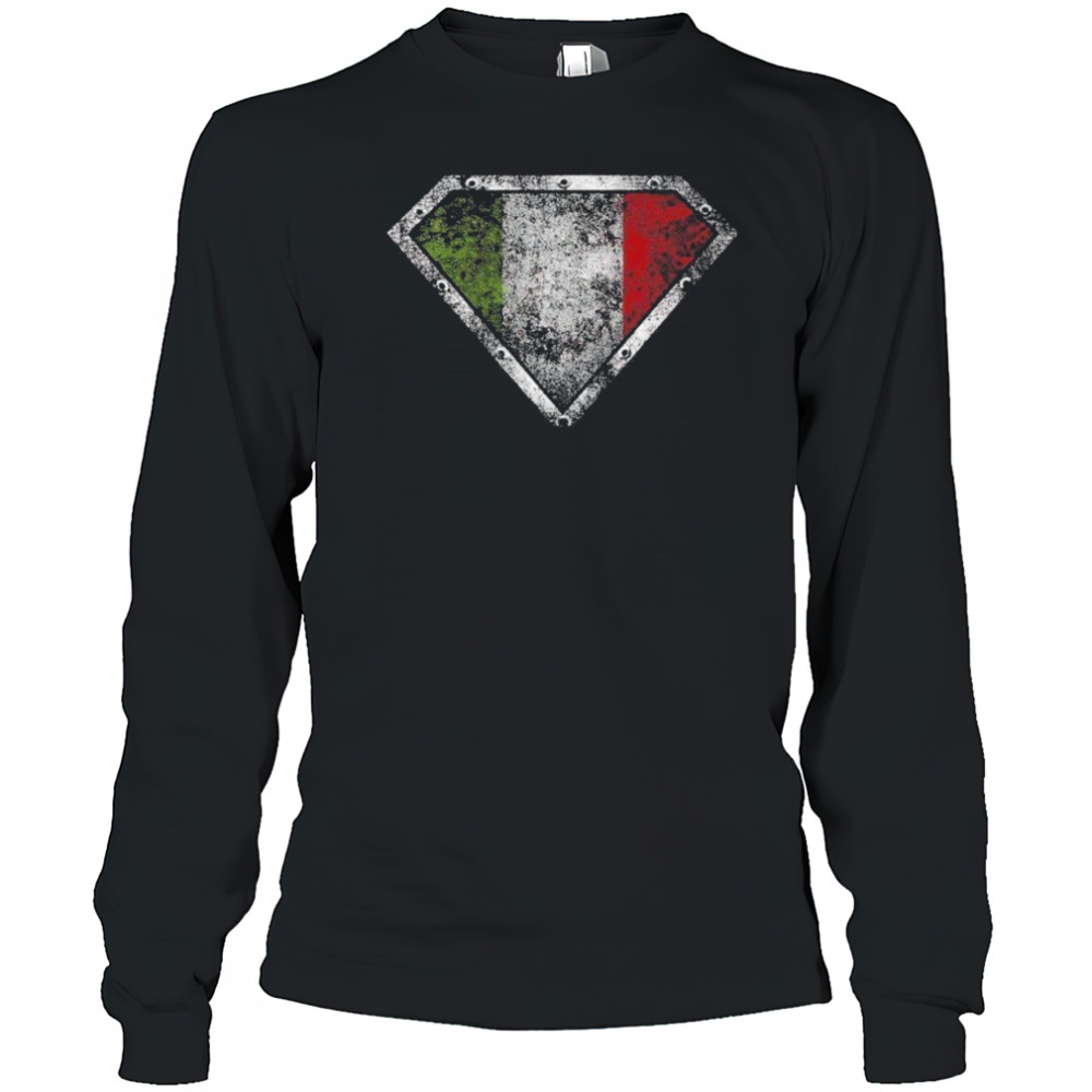 Super Italian Shield T-shirt Long Sleeved