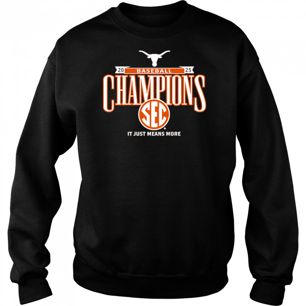 Texas Longhorns Baseball Regular Season Southeastern Conference Champions 2025 Baseball shirt Hoodie