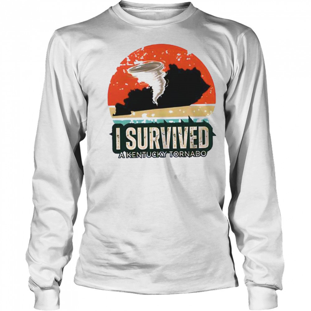 Tornado Survivor I Survived A Kentucky Tornado shirt Long Sleeved