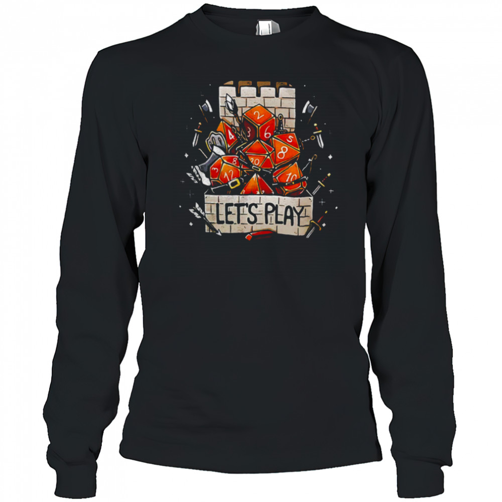 Tower dice let’s play shirt Long Sleeved