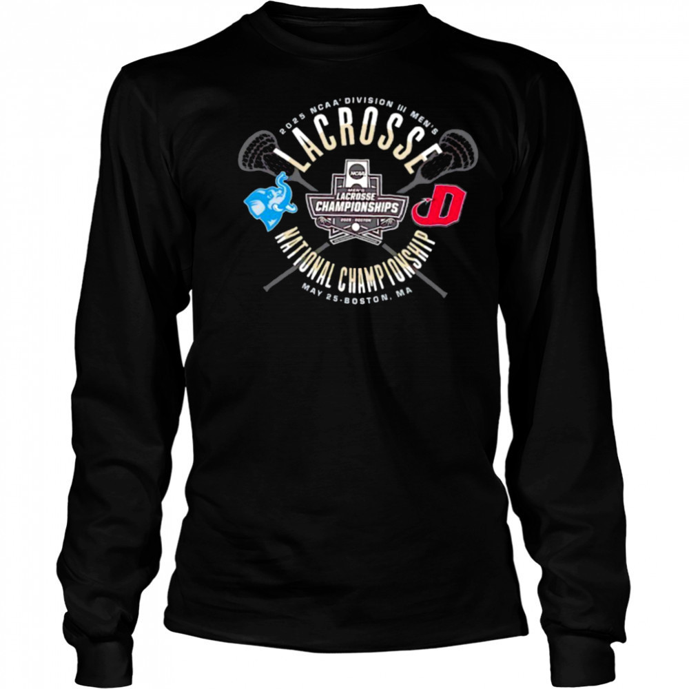 Tufts Jumbos Dickinson Red Devils NCAA Division III Men’s Lacrosse National Championship 2025 shirt Long Sleeved