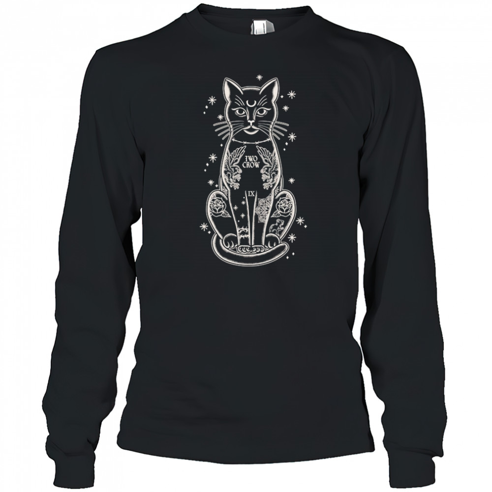 Two Crow Tattoo Cat T-shirt Long Sleeved