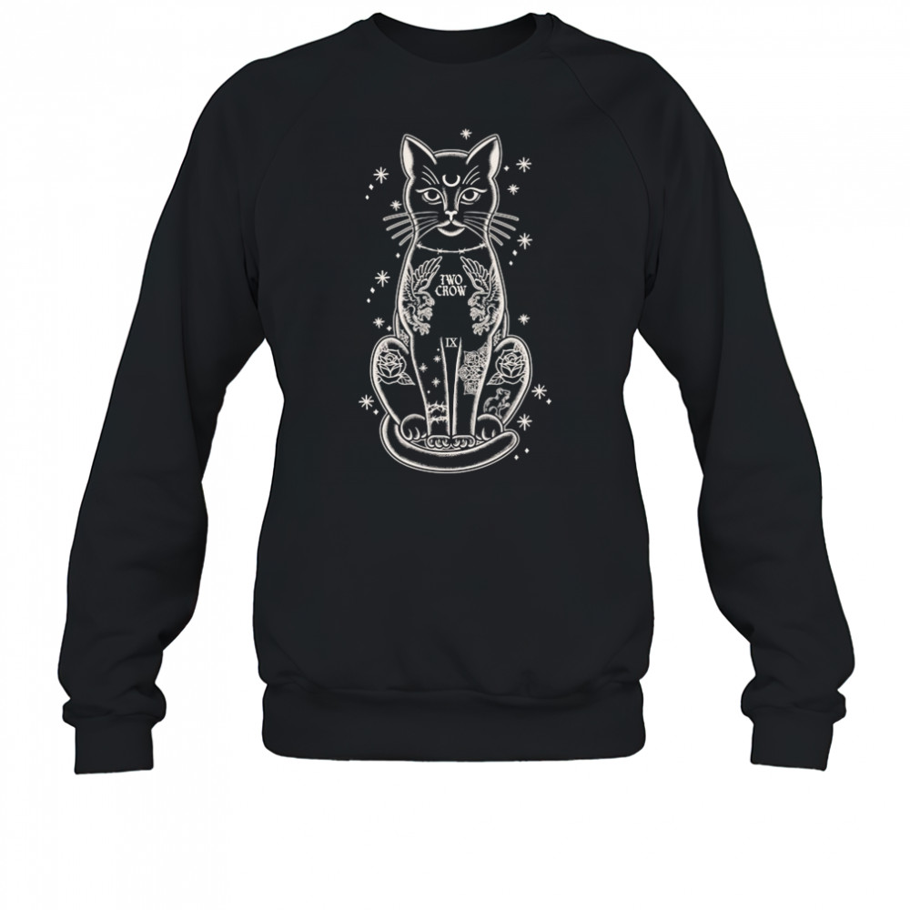 Two Crow Tattoo Cat T-shirt Sweatshirt
