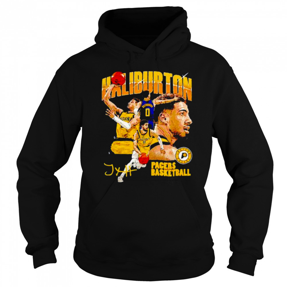 Tyrese Haliburton Indiana Pacers basketball signature collage shirt Sweatshirt