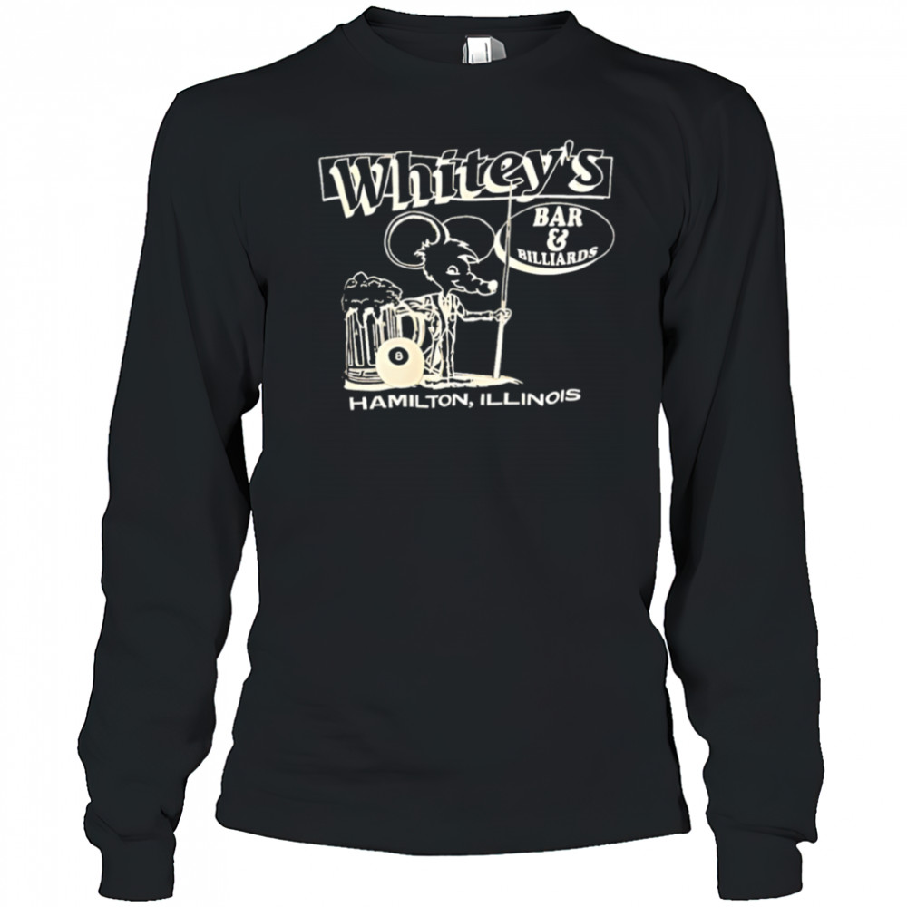 Whitey’s Bar Billiards Hamilton Illinois shirt Long Sleeved