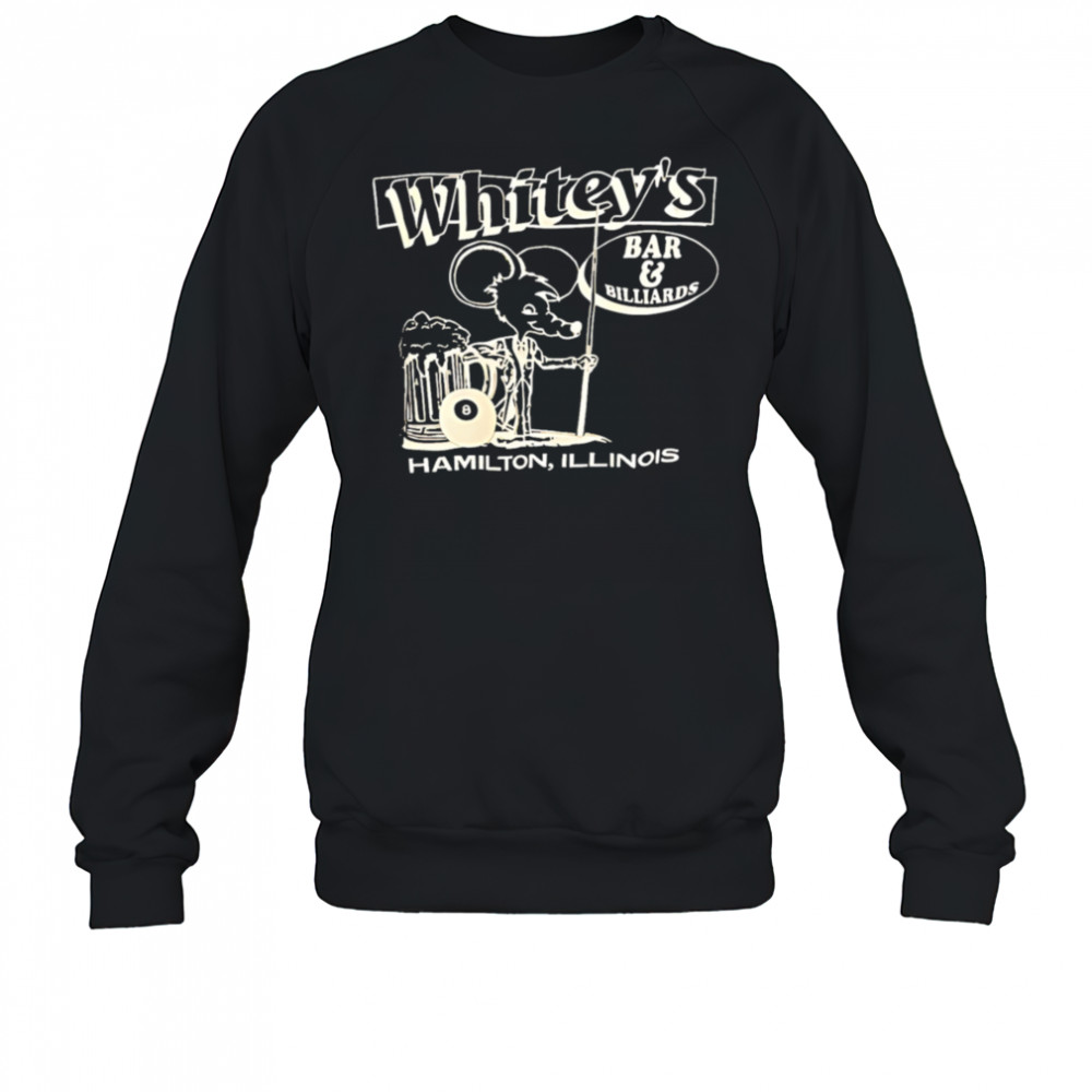 Whitey’s Bar Billiards Hamilton Illinois shirt Sweatshirt