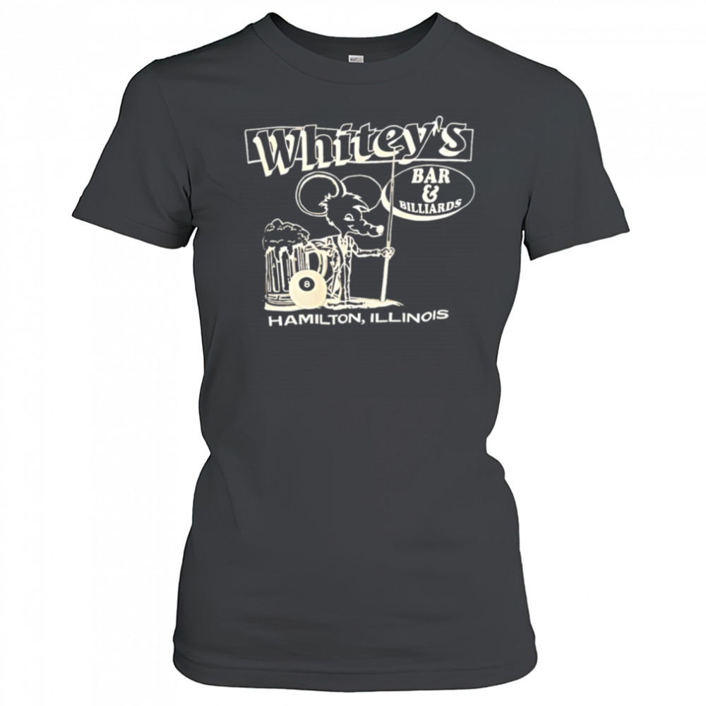Whitey’s Bar Billiards Hamilton Illinois shirt Women's T-shirt