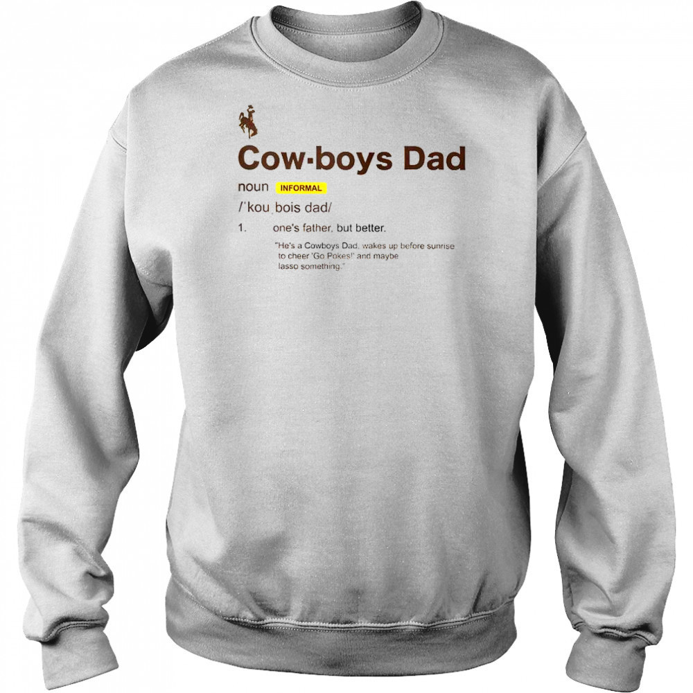 Wyoming Cowboys Dad Definition T-Shirt Hoodie