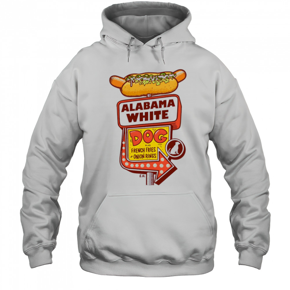 Alabama White dog plush French fries or onion rings shirt Hoodie