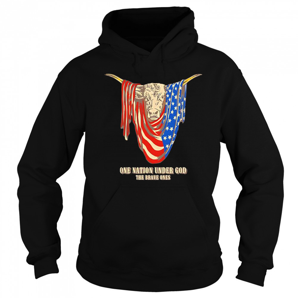 American Longhorn one nation under God shirt Sweatshirt