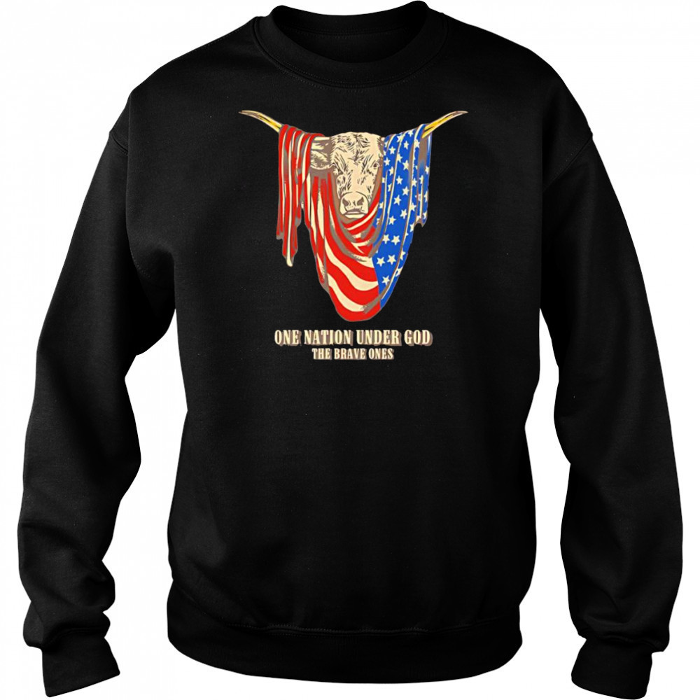 American Longhorn one nation under God shirt Hoodie