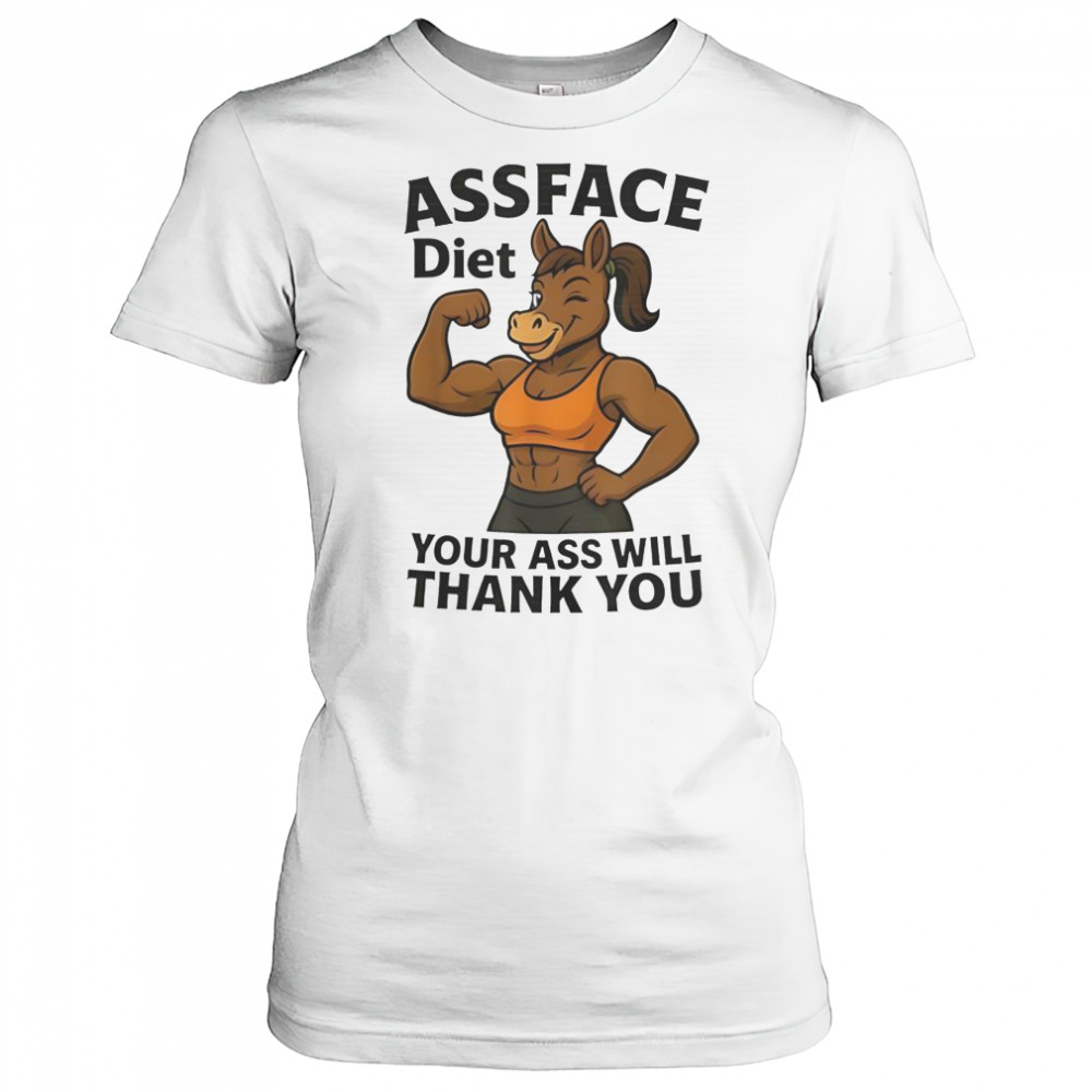 Assface Diet Your Ass Will Thank You Ripped Donkey T-Shirt Women's T-shirt