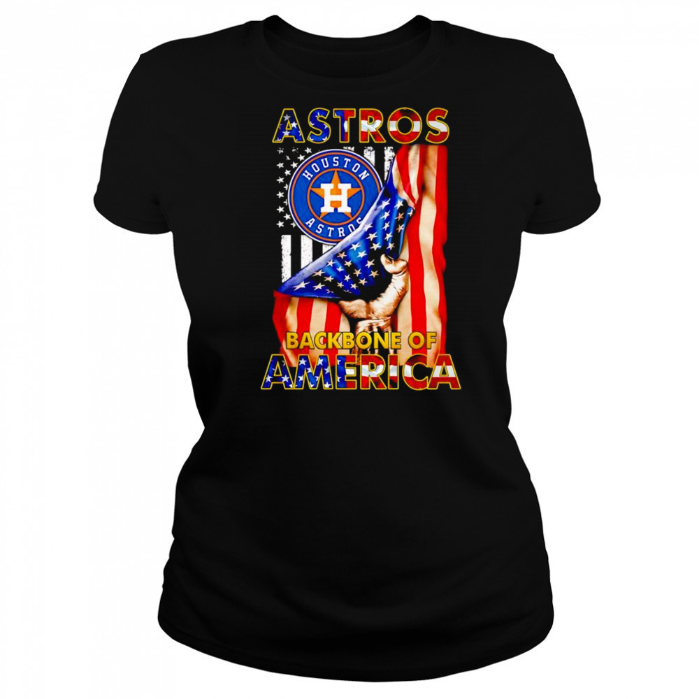 Astros backbone of America flag shirt Women's T-shirt