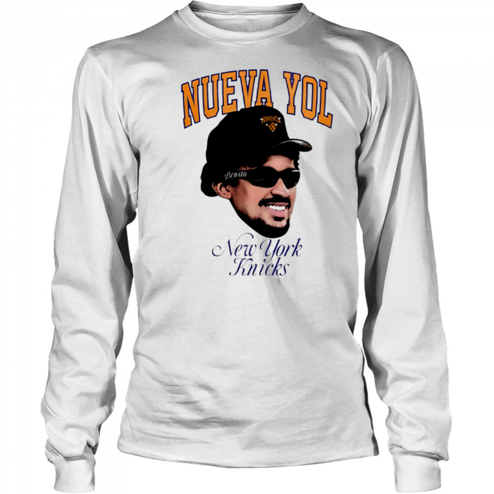 Bad Bunny Nuevayol Knicks Benito Fan New York Knicks Basketball shirt Long Sleeved