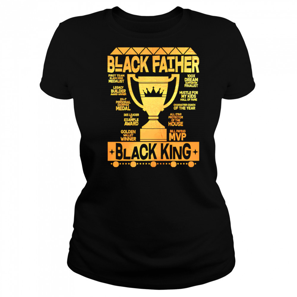 Black Father Black King MVP Dad shirt Women's T-shirt