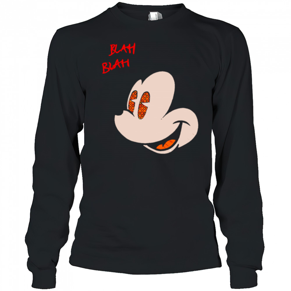 Blah Blah Big Face Mickey shirt Long Sleeved
