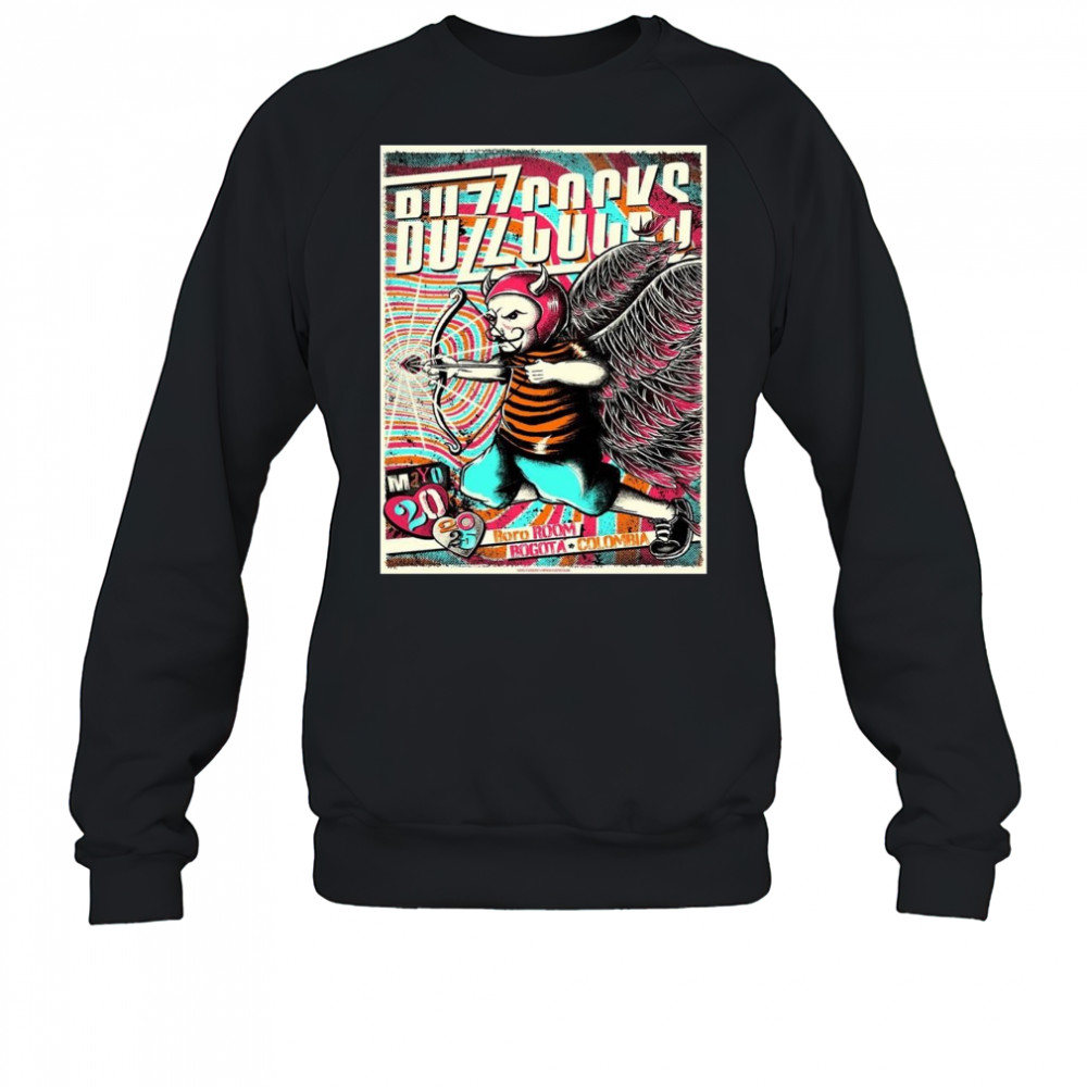 Buzzcocks Gig Poster For Bogota Colombia At Boro Room On May 20 2025 Shirt Sweatshirt