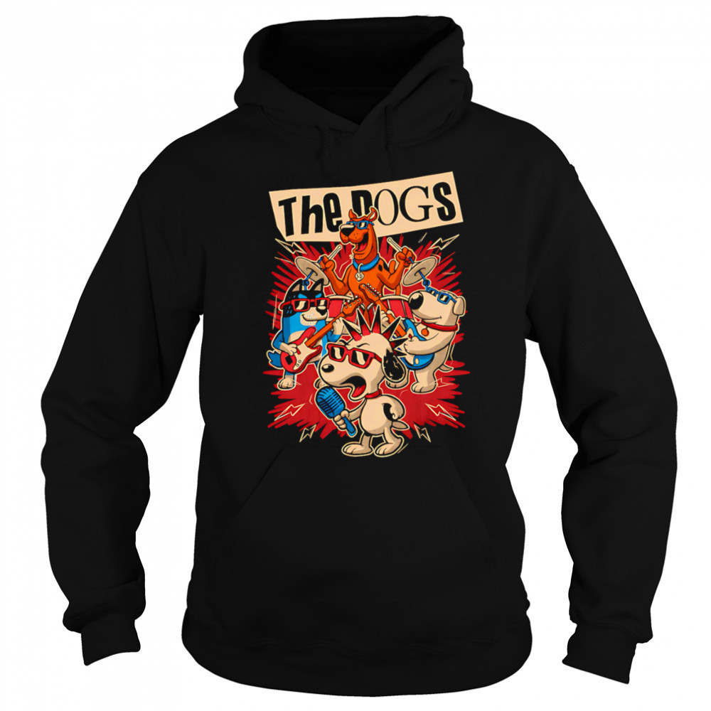 Cartoon Dog Band retro shirt Sweatshirt