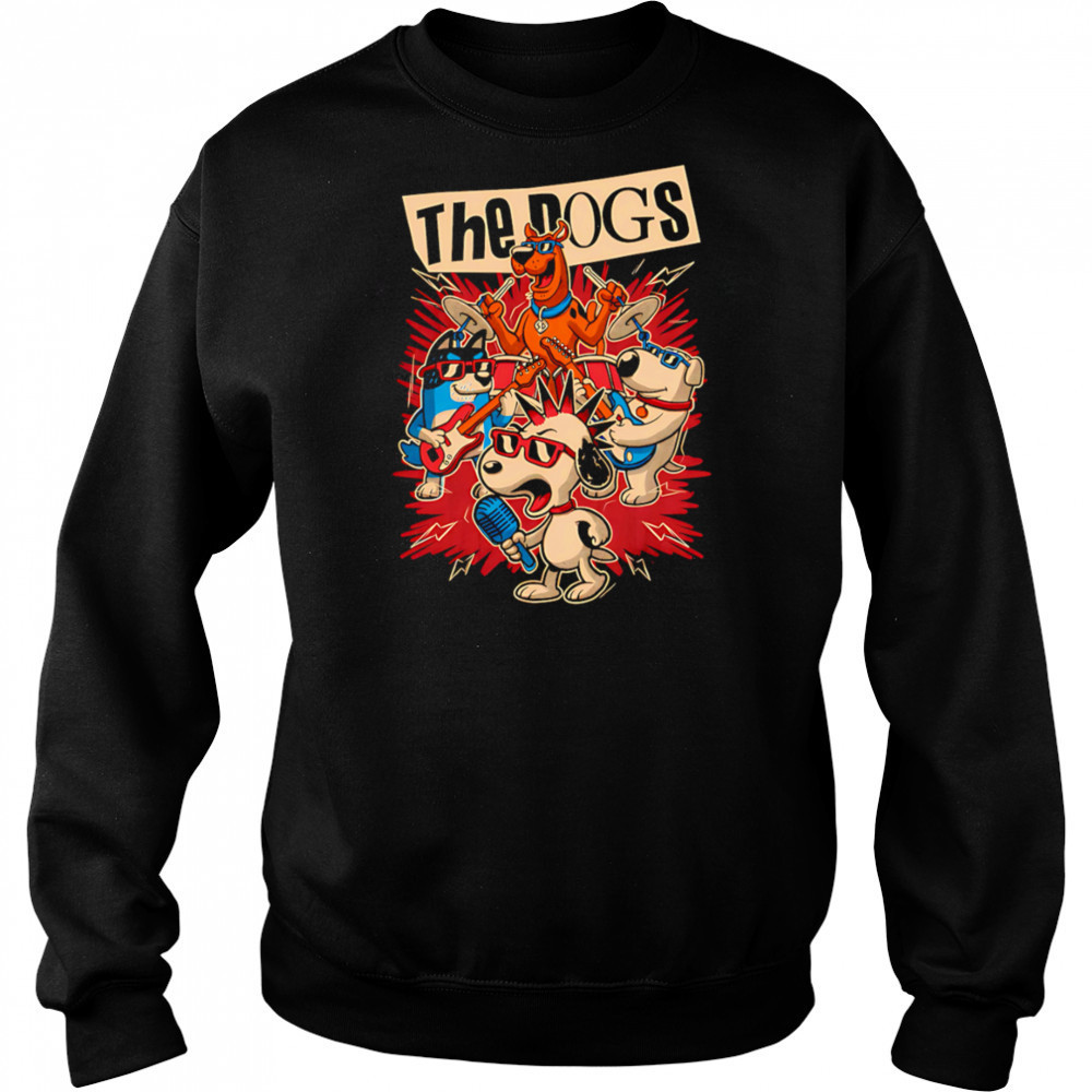 Cartoon Dog Band retro shirt Hoodie