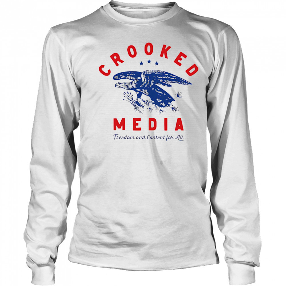 Crooked eagle freedom and content for all shirt Long Sleeved