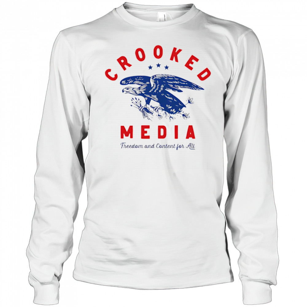 Crooked eagle freedom and content for all shirt Long Sleeved
