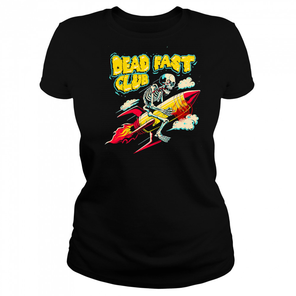 Dead Fast Club rocket riding skeleton shirt Women's T-shirt