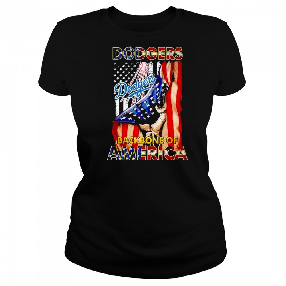 Dodgers Backbone Of America July 4th Shirt Women's T-shirt