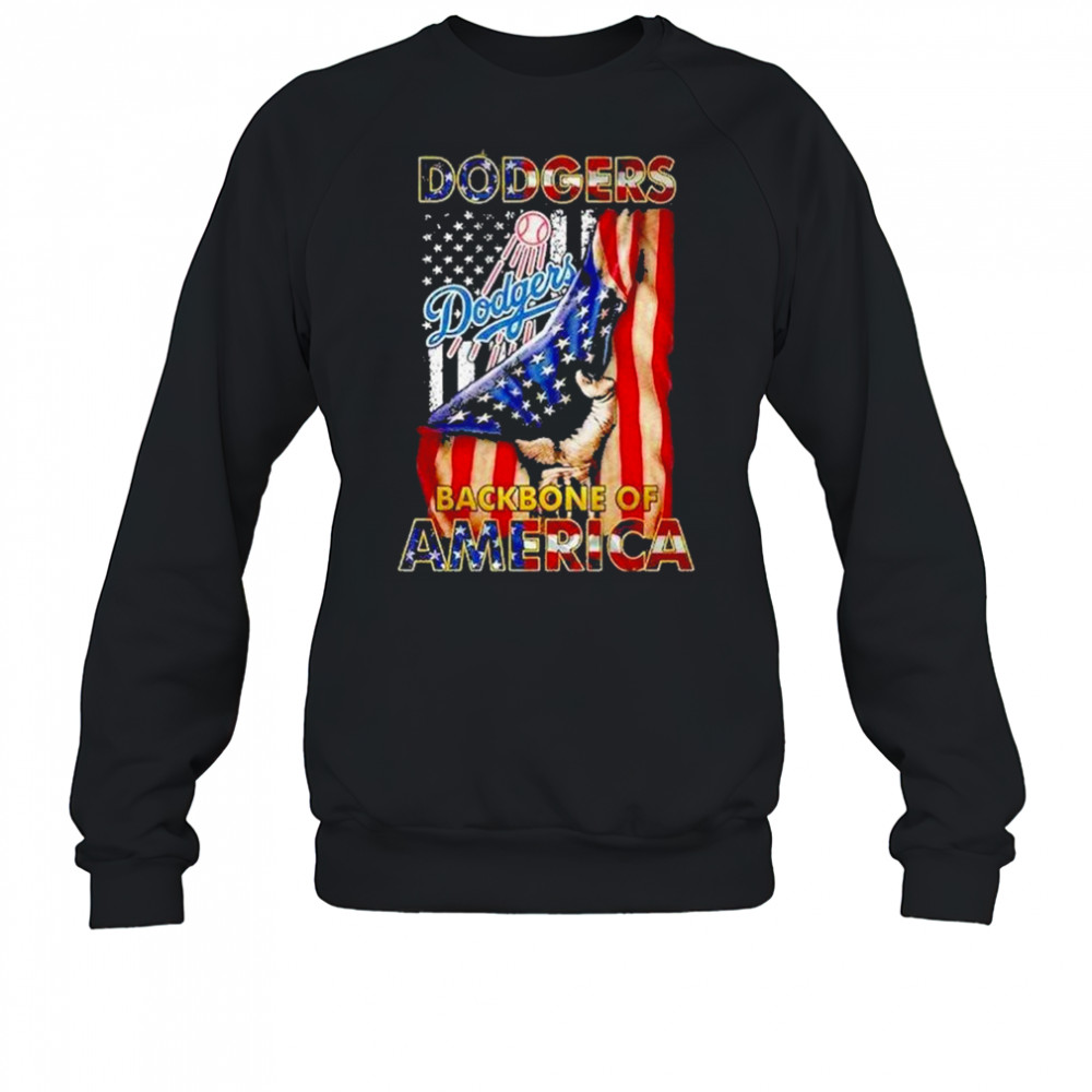 Dodgers Backbone Of America July 4th Shirt Sweatshirt
