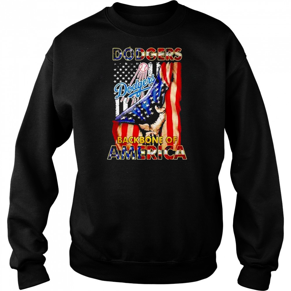 Dodgers Backbone Of America July 4th Shirt Hoodie