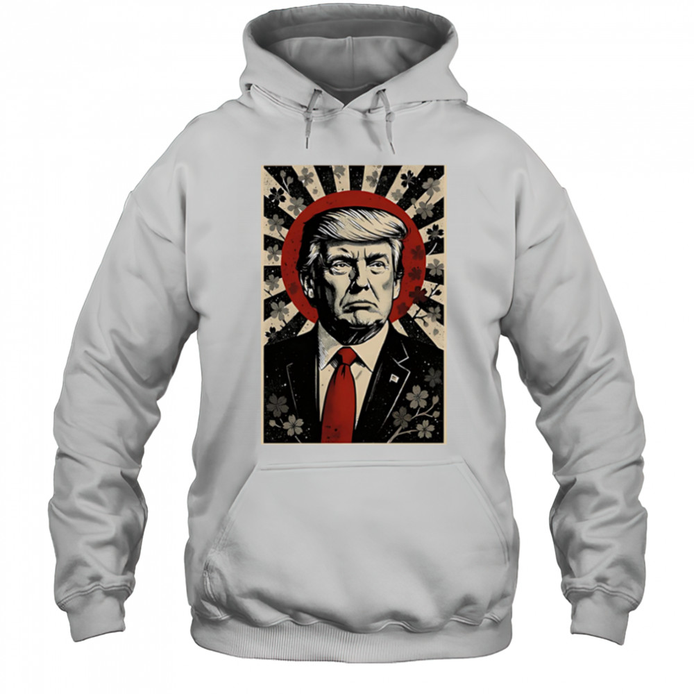 Donald Trump Rising Sun Power Cherry Blossom Propaganda shirt Hoodie