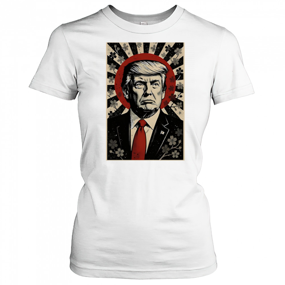 Donald Trump Rising Sun Power Cherry Blossom Propaganda shirt Women's T-shirt